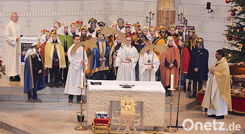 Aussendung der Sternsinger in Kirchenthumbach. Bild: ü