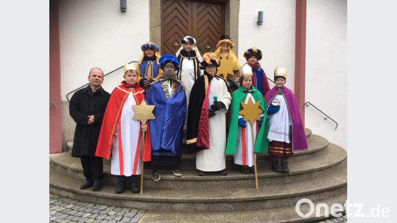 Die Sternsinger in Mähring. Bild: exb