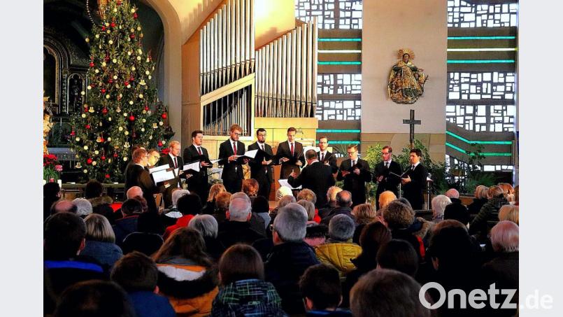 Vokalensemble Hubert Velten gibt ein Konzert in der Gebenbacher Pfarrkirche. Bild: exb