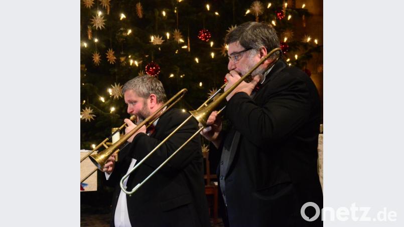 Das Posaunenquartett &quot;Opus 4&quot; aus Leipzig überzeugt mit einer passenden Mischung aus Virtuosität, Souveränität und Gelassenheit. Bild: Kunz