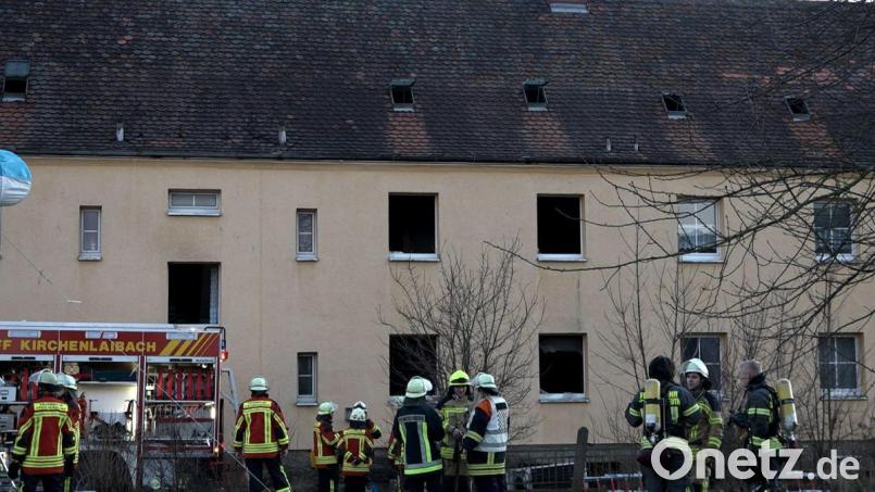 Rund 150 Einsatzkräfte eilten zum Brand in Kirchenlaibach. Bild: Auer Alexander