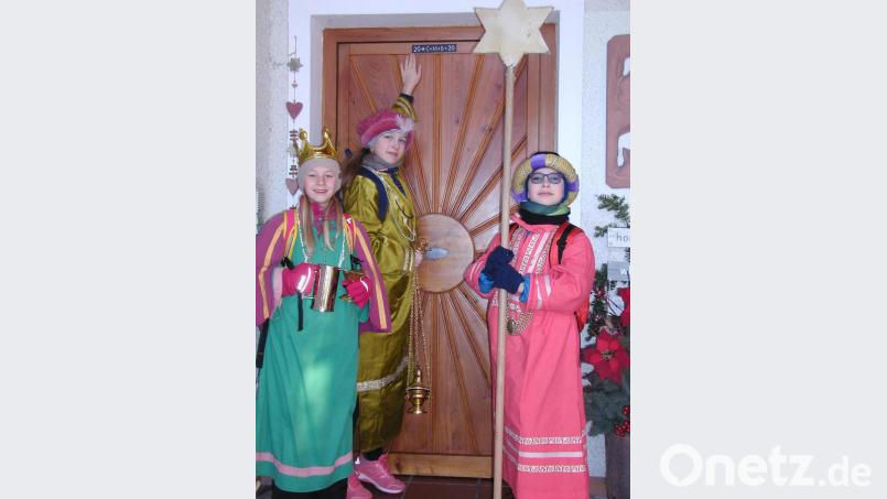 In Mehlmeisel waren die Sternsinger unterwegs. Bild: gis