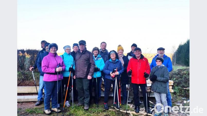 Kalt aber schön war´s bei der Dreikönigswanderung der Nordic-Walker. Bild: njn