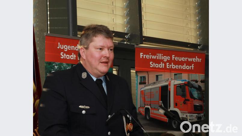 Feuerwehrkommandant Bernhard Schmidt Bild: JOCHEN NEUMANN 
ERBENDORF