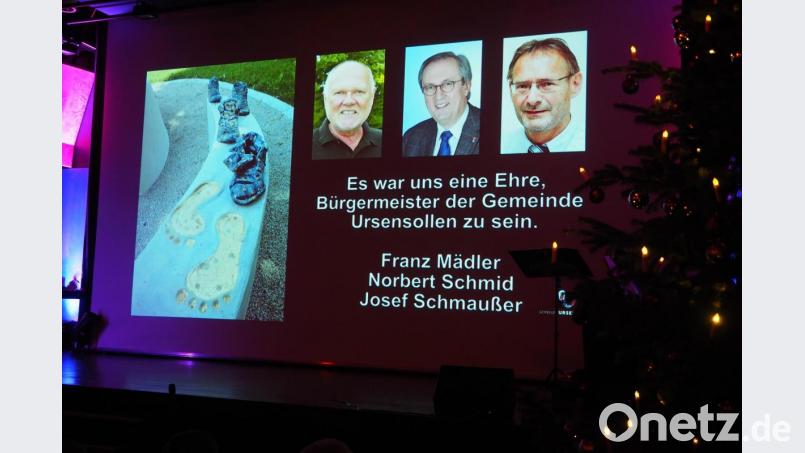 Norbert Schmid, Franz Mädler, Josef Schmaußer (von links), die drei Bürgermeister der Gemeinde Ursensollen. Bild: ua