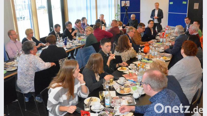 Die Gäste beim &quot;Sportler Brunch&quot; griffen am Samstag interessante Themen auf. Bild: Kunz