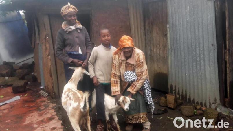 Die Ziegen sind fruchtbar, so dass das erste weibliche Jungtier als Geschenk eine neue Lebensgrundlage für arme Familien sein kann. Bild: exb