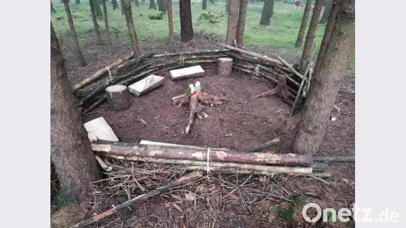 Die "gute Stube" im Waldkindergarten Bild: ld