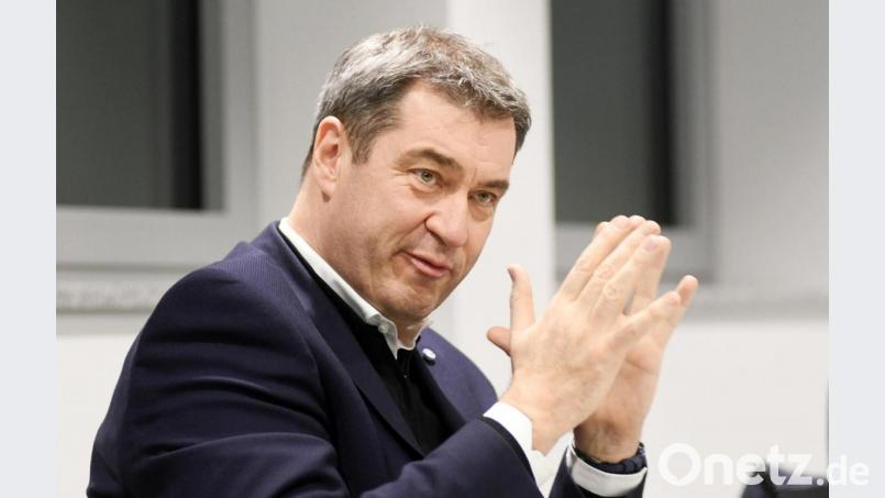 Beim Redaktionsgespräch kündigte Markus Söder eine Behördenverlagerung in die Nordoberpfalz an. Bild: Gabi Schönberger