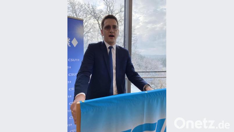 Der Europaabgeordnete Christian Doleschal wirbt beim CSU-Empfang für ein Europa, das politisch stärkste Kraft in der Welt ist. Bild: eig
