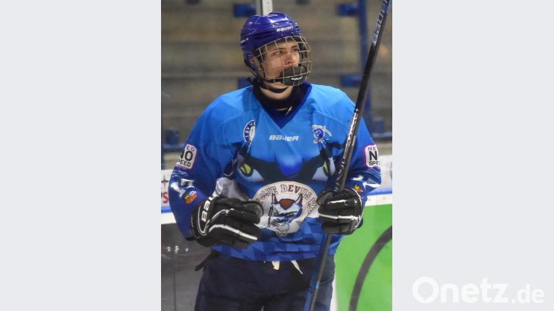 Fünffacher Torschütze beim 5:4 gegen München: Adrian Klein. Bild: A. Schwarzmeier