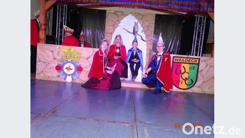 Die beiden Prinzenpaare, Kerstin I. und Florian III. (vorne von links) sowie Elena I. und Johann I. (hinten von links). Bild: hl