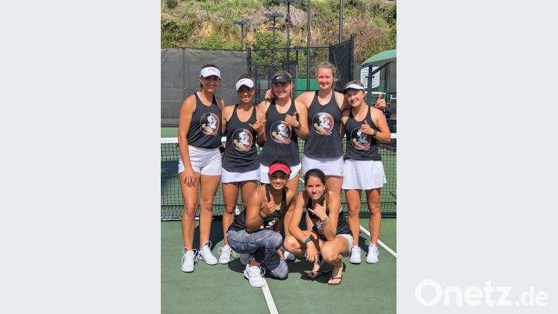 Die Truppe der Seminoles mit Mira Stegmann (rechts). Bild: exb