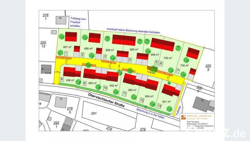 Der Bebauungsplan „Am Kohlbuch II“ soll weitere Impulse in der Bereitstellung von Bauland in Tännesberg bringen. Der Gemeinderat Tännesberg beschloss in der Sitzung einige Änderungen dazu, wie die Reduzierung der Bauparzellen von 13 auf 12. Bild: gi