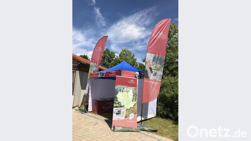 Der Frankenpfalz-Stand beim Kletterfestival 2019. Bild: Verena Frauenknecht