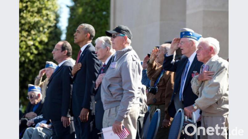 Gedenktag 70 Jahre D-Day: vorne links John Trzsaskos. Bild: exb/White House