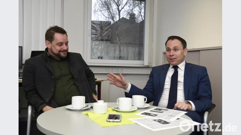Schulfreunde und politische Weggefährten: Matthias Schöberl (links) und Volker Ullrich. Bild: Petra Hartl