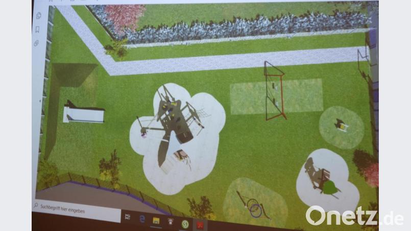 Die Kleinen sollen sich im neuen Baugebiet Ostfeld 1 auf dem nun beschlossenen neuen Spielplatz wohlfühlen. Die Übersicht zeigt Federwippe Elefant (gelb), kleine Spielkombination und Mini-Kindernestschaukel für Kleinkinder. Für Kinder über drei Jahre schafft der Stadtrat eine zweisitzige Metallschaukel, eine große Spielkombination und eine Hangrutsche an. Bild: usc
