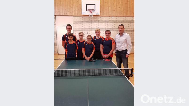 Knapp mit 4:5 unterlag das Team der Gregor-von-Scherr-Realschule im Tischtennis-Regionalentscheid. Bild: exb
