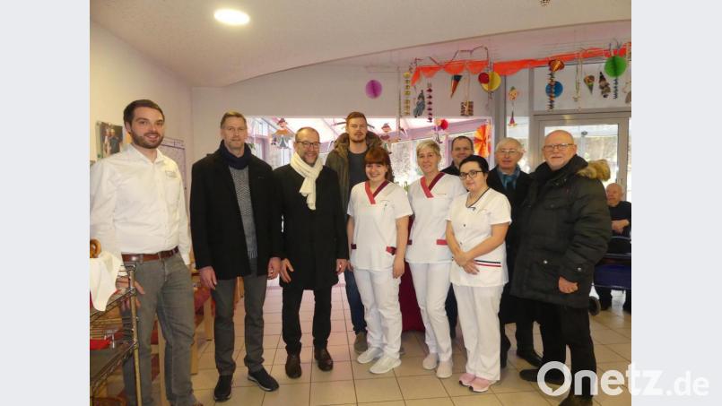 &quot;Ich möchte sonst nirgends hin&quot;, versichern junge Pflegekräfte im BRK-Seniorenheim. Bild: rn