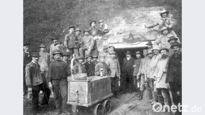 Das Mundloch des Theresienstollens in Amberg, einst mittelalterlicher Erbstollen, auf einer Fotografie aus den 1920er Jahren. Bild:  Privatarchiv Dieter Dörner