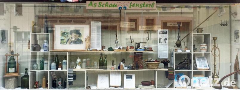 Die neue Ausstellung im &quot;Schaufensterl&quot; am Marktplatz. Bild: ü