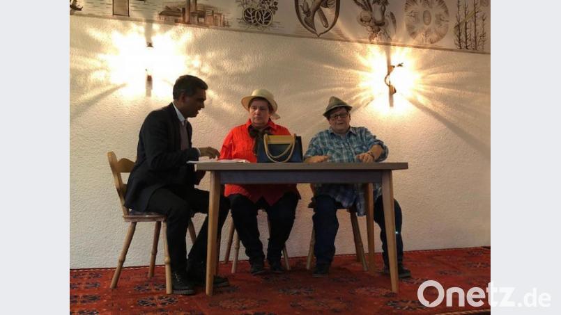 Das &quot;Wunschkind&quot; und der &quot;Dämmerschoppe&quot;: Die Sketche bestachen durch eine durch und durch originelle Darstellung. Bild: exb