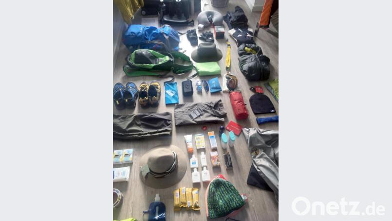 Packen mit System - das Equipment muss gut ausgewählt und sortiert werden. Bild: tka
