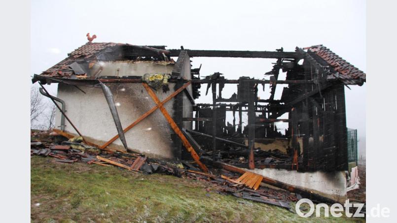 Auf 250 000 Euro wird der Schaden am Gassack- und Technikgebäude der Biogasanlage geschätzt. Bild: frd