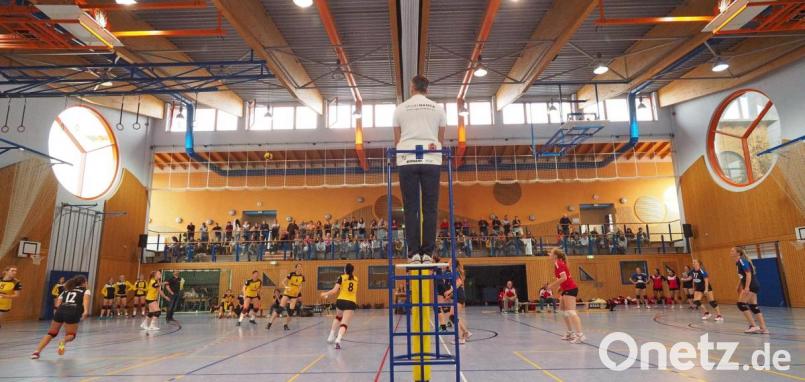 In der Josef-Graf-Halle in Hahnbach haben die Volleyballerinnen des SV in dieser Saison noch kein Spiel verloren. Bild: ref