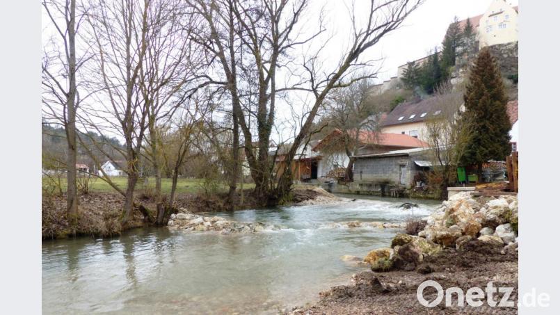 Die neue Fischtreppe in der Lauterach. Das alte Pfistermühlwehr für den nicht mehr benötigten Triebbach wurde beseitigt, damit das Ökosystem Lauterach ein Stück erweitert werden konnte. Bild: jp
