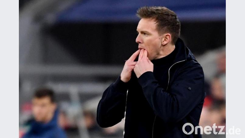 Trainer Julian Nagelsmann und RB Leipzig trotzten dem FC Bayern München ein torloses Remis ab. Bild: Sven Hoppe/dpa