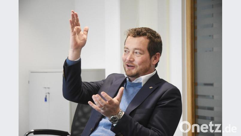 Uli Grötsch im Redaktionsgespräch: Der bayerische SPD-Generalsekretär will die Weichen für die Parteiarbeit neu stellen. Bild: Gabi Schönberger