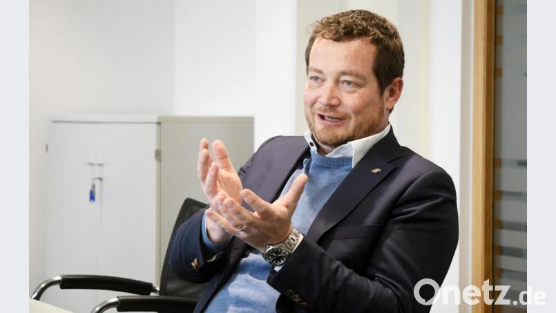 Uli Grötsch im Redaktionsgespräch: Der Generalsekretär der Bayern-SPD glaubt an die älteste Partei Deutschlands. Bild: Gabi Schönberger