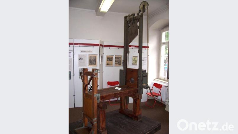In Bayern war das Fallbeil, ursprünglich Guillotine genannt, bis nach Ende des Zweiten Weltkriegs in Gebrauch. Bild: Dieter Dörner