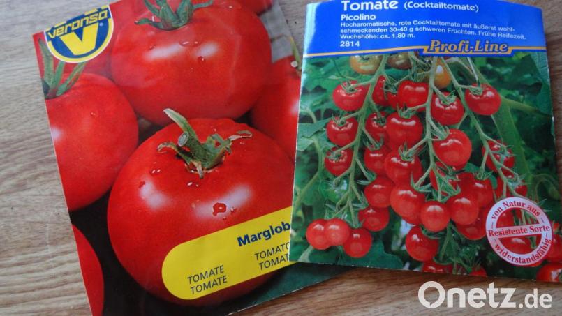 Unzählige Sorten von Tomaten gibt es in Samentütchen im Handel zu kaufen. Bild: Helga Kamm