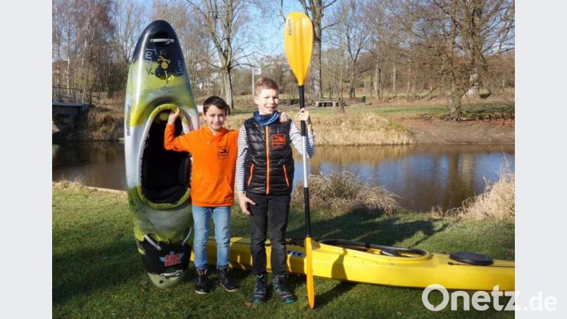 Aktive Schüler: Tom Rudnik (links) und Felix Hüttinger sind viel auf dem Wasser. Bild: Privat/exb