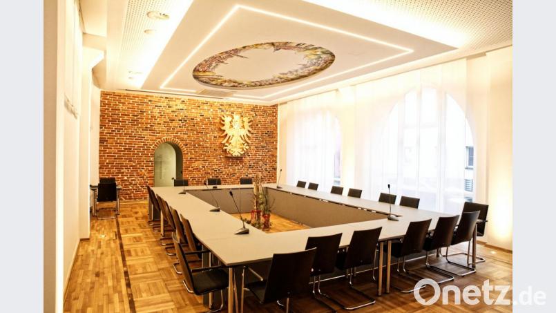 Am Sonntag ist die Bevölkerung in den neuen Rathaussaal eingeladen. Bild: njn