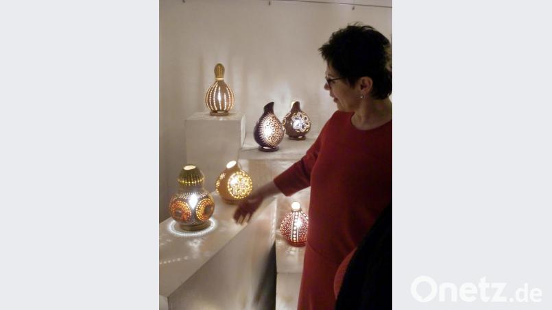 Jede der &quot;Lampen&quot; ist ein Unikat. Bild: aub