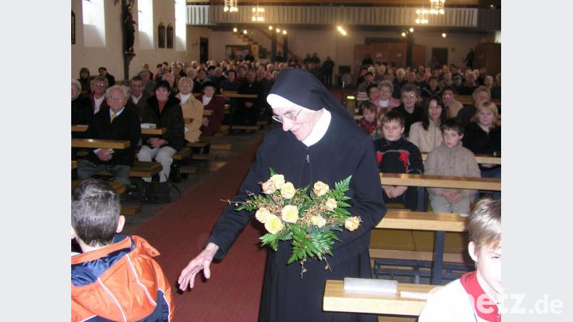 Schwester Antholiana anlässlich ihres 50-jährigen Professjubiläums. Archivbild: bjo