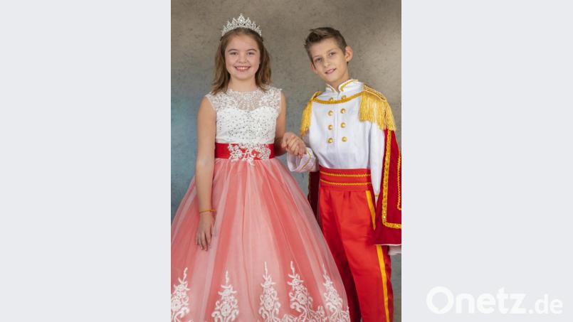 Das Kinderprinzenpaar Anna I. und Yannik I. Bild: Knappnesia