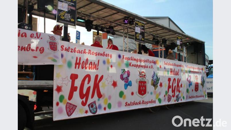 Auch bei Faschingszügen mischt die FG Knappnesia immer kräftig mit. Bild: Knappnesia