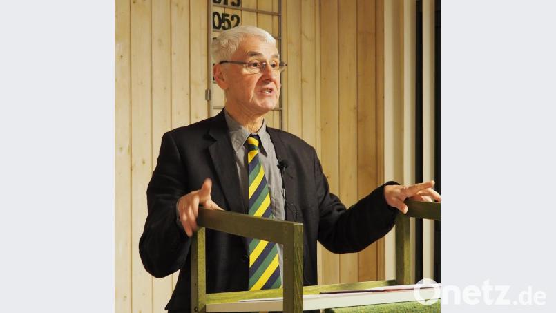 Pfarrer in Ruhestand und Buchautor Volker Zuber aus Fürth redet über die Geheimnisse des Lebens Bild: Bühner