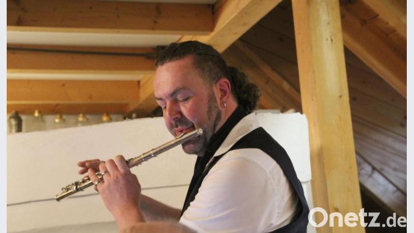 Markus kann auch Querflöte. Bild: Schönberger, Ferdinand [fsb]