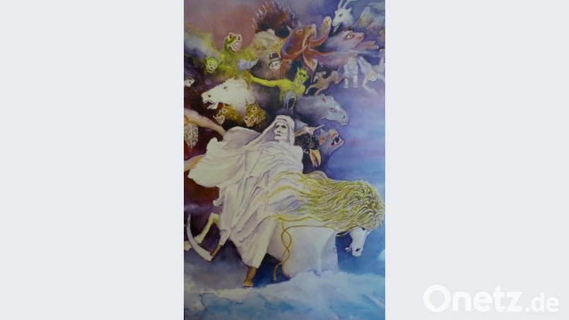 Bild von der durch die Lüfte stürmenden „Wilden Jagd“ Bild: Schönberger, Ferdinand [fsb]