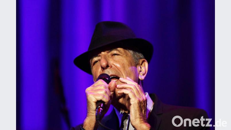 Leonard Cohen während eines Konzerts in Portugal. Bild: Manuel De Almeida