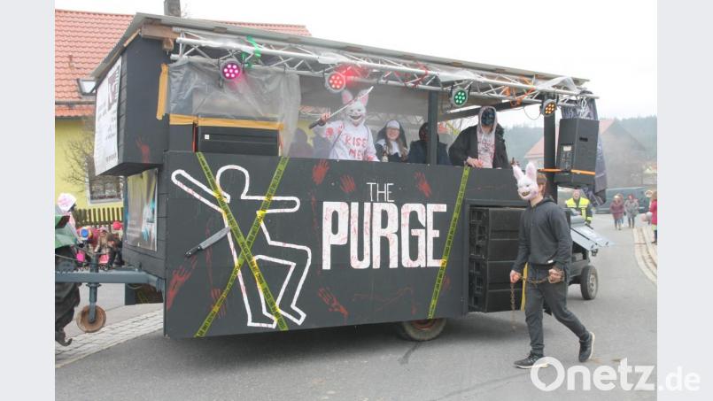 Gruselig wird&#039;s bei der Präsentation des Thrillers und Horrorfilms &quot;The purge&quot;. Bild: pi