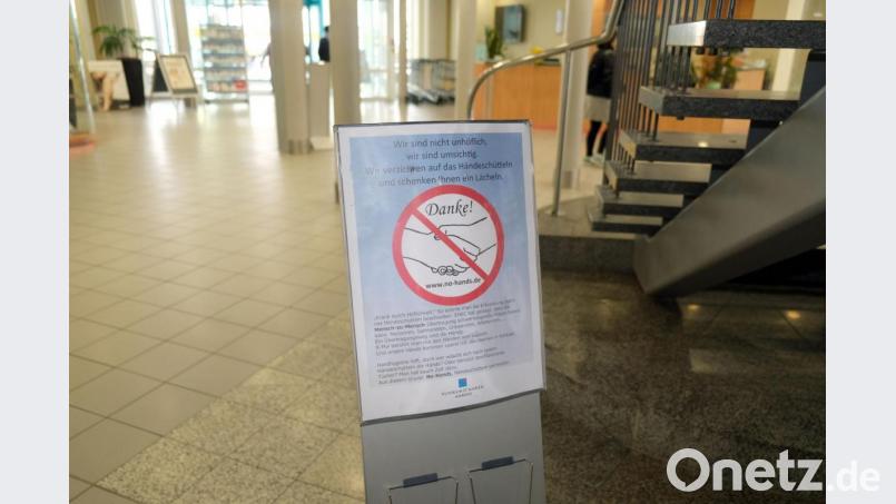 Das Klinikum St. Marien Amberg beteiligt sich an der &quot;No Hands&quot;-Kampagne. Bild: Klinikum St. Marien/Sandra Dietl
