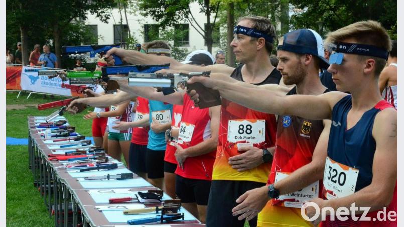 Vom 19. bis 26. August wird im Max-Reger-Park in Weiden wieder mit der Laserpistole gezielt. Dann steigt die WM im Biathle, Triathle und Laserrun in der Oberpfalz. Bild: uz