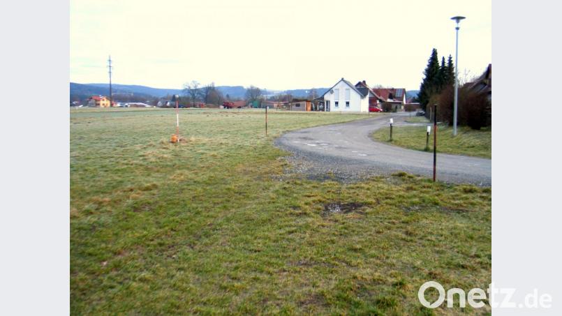 Gleichzeitig mit der im April beginnenden Erschließung wird die in der rechten Bildhälfte verlaufende Verlängerung des Goldammerwegs zur Finkenstraße ausgebaut. Bild: bkr